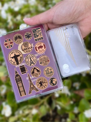 Nurdic Country Desenli Universal Şeffaf Pasaport Kılıfı Model Tüm Ülke Pasaportlarına Uygun