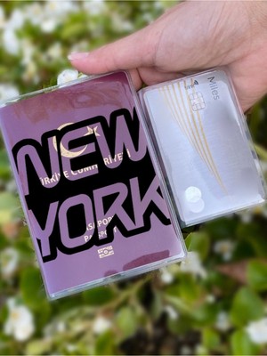 Nurdic New York Desenli Universal Şeffaf Pasaport Kılıfı Model Tüm Ülke Pasaportlarına Uygun