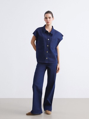 LC Waikiki Yeni Sezon Wideleg Kadın Jean PANTOLON_8684690349353