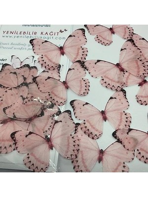 Yenilebilir Kağıt Wafer Paper Hazır Kesilmiş Kelebekler YK-007