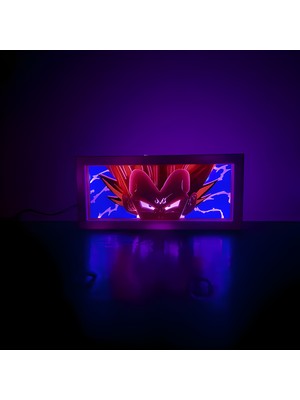 Jade Produck Majin Vegeta - LED Işık Kutusu