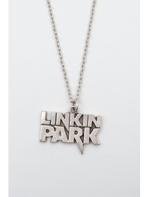 IDR Linkin Park Gümüş Kaplama Düz Zincir Kolye