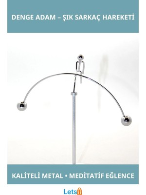 Letsii Newton Denge Adam Modern Metal Dekoratif Objeleri