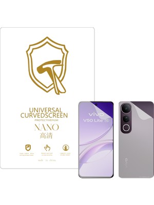 Microcase Vivo V50 Lite ile Uyumlu Full Tpu Ön Arka Nano Koruma- EKM103