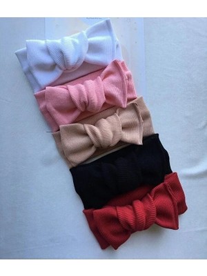 Nis Butik 5li Kombin El Yapımı Kız Bebek Bandana