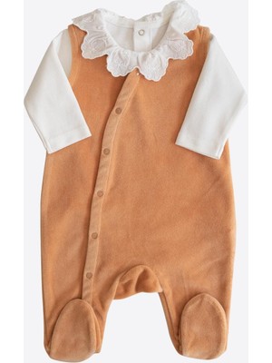 Kitikate Organik Lily Salopet 2'li Takım Turuncu