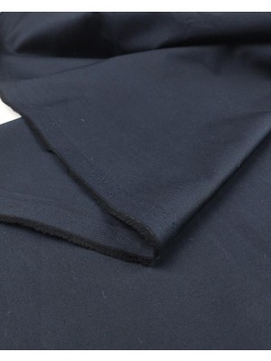 Kumaş Parça Lacivert Renkte Pamuklu Dokuma Kumaş (En 150 cm x Boy 370 Cm)