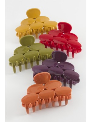 Fantastik Store Oval Benekli Renkli Mandal Toka 8 cm