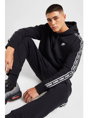 Nike Clup Fleece Gx Trk Suit Erkek Pamuklu Siyah Eşofman Takımı