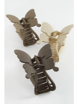 Fantastik Store Kelebek Renkli Mandal Toka 10 cm