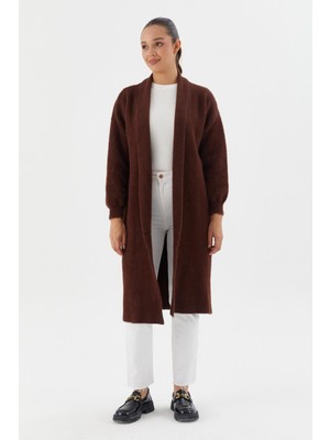 Shopping Shop Uzun Triko Hırka Kahve