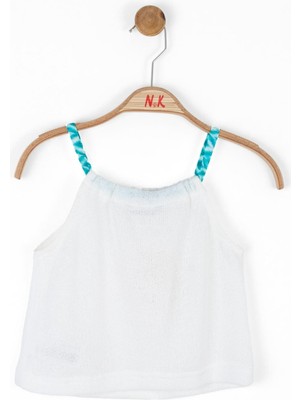 Nk Kids Kız Çocuk Ip Askılı Buklet Body 36374 Beyaz