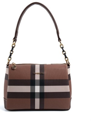 Silver & Polo Koyu Kahve SP910 Kadın Çapraz Çanta