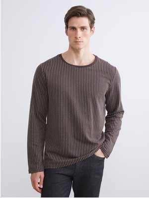 LC Waikiki Izr Yeni Sezon Bisiklet Yaka Çizgili Erkek TIŞÖRT_8684687604472