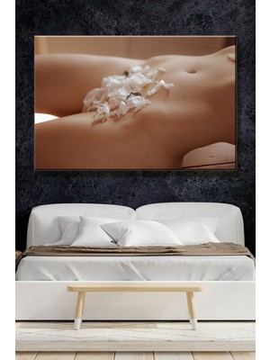 Yatak Odası Nü Erotik Nude Hd Dijital Baskı Yatay Kanvas Çerçevesiz Tablo Oturma Odası Dekoratif