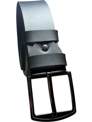 Gündoğdu Deri Siyah 4,5cm Sade Birinci Sınıf Sunideri Kot Kemer