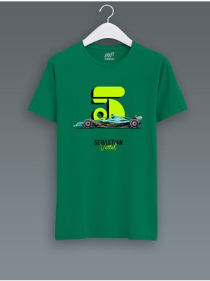 FNBX Sebastian Vettel AMR22 Yeşil T-Shirt