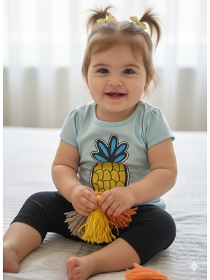 Şimo Butik Kız Bebek Şortlu Takım