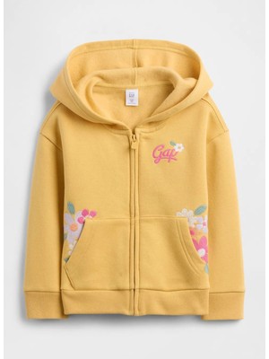 Gap Baskılı Bebek Açık Sarı Sweatshırt 793479001-A
