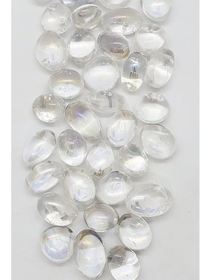 Kristal Izgaralar Için Şeffaf Kuvars Tamburlu Taş