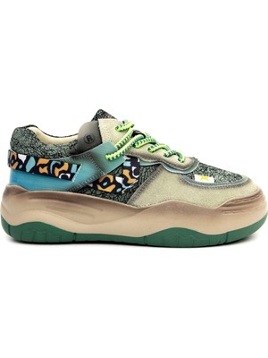 Guja 25K328 Kadın Renkli Kalın Taban Sneaker Ayakkabı