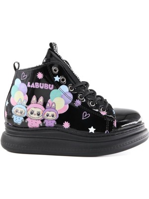 Bücür Ortopedi K04 Labubu Siyah Çocuk Bot