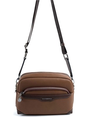 Silver & Polo Karamel - Kahve SP1201 Kadın Çapraz Çanta