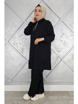 Pys Giyim Kadın Düğme Detaylı Tesettür Takım