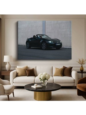Mazda Mx-5 Siyah Roadster Kanvas Tablo Cabrio Japon Açık Üst Tablo