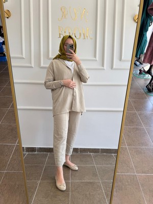 Nur Moda Keten Ikili Takım