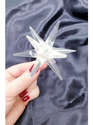 12 Noktalı Merkaba Yıldızı Kristal Doğal Taş