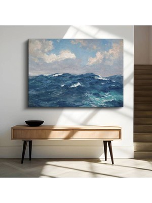 Henry Ossawa Tanner Sakin Deniz Manzarası Kanvas Tablo Duvar Tablosu Dekoratif Ressam Tablosu