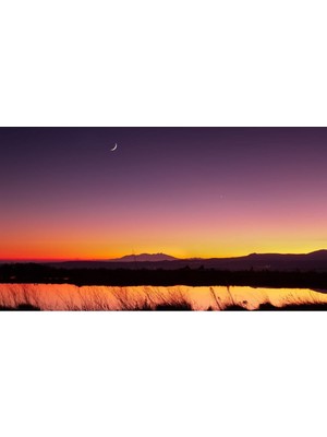 Günbatımı Hd Baskı Kanvas Tablo Yatay Panoramik Kanvas Tablo 4241