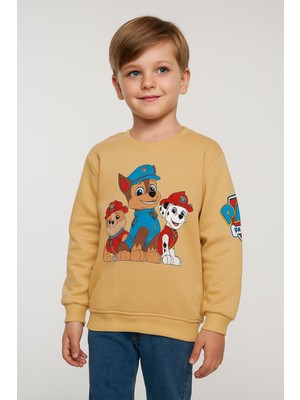 Murat Baby Paw Petrol Çizgi Film Karakterli, Baskılı Erkek Çoçuk Sweatshirt