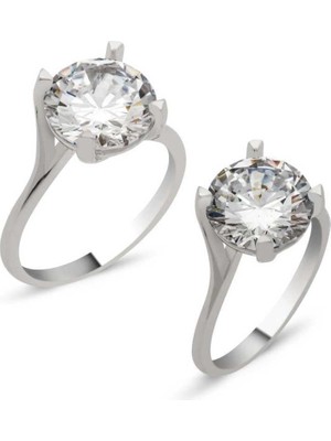 Gumush Hk Gümüş Kadın Yüzük Tek Taş |Gümüş Takı Hediyelik Ürünler