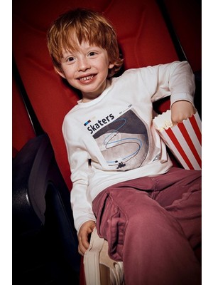 Mayoral Erkek Çocuk 4-9 Yaş Desenli Ikili Uzun Kol T-Shirt Lacivert-Beyaz