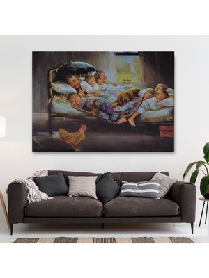 Mutluluğun Resmi Dianne Dengel'in Eseri Hd Baskı Yatay Kanvas TABLOSU-6661