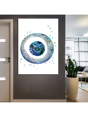Göz Hastanesi, Göz Sağlığı Merkezi Tabloları 8 Hd Dijital Baskı Dikey Kanvas Tablo 543Q