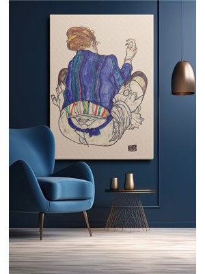 GülsenArt Kanvas Duvar Tablosu Tekli Canvas Tablo Hd Dijital Baskı Dikey Boho Klasik Modern 129