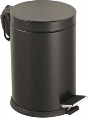 Marsilyan 3lt Siyah Pedallı Metal Çöp Kovası (K95)