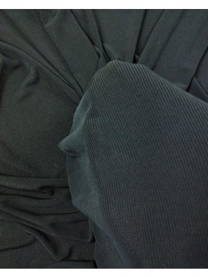 Kumaş Parça Siyah Renkte Kaşkorse Jarse (En 110 cm x Boy 150 Cm)