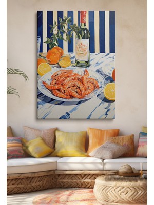 GülsenArt Kanvas Duvar Tablosu Tekli Hd Dijital Baskı Dikey Canvas Tablo Boho Klasik Modern 156