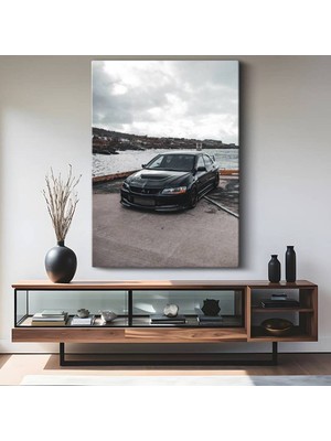 Mitsubishi Lancer Evolution Wrc Kanvas Tablo Japon Ralli Arabası Efsanesi Tablo