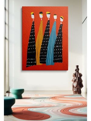 Kanvas Duvar Tablosu Tekli Hd Dijital Baskı Dikey Canvas Tablo Boho Klasik Modern 121 Ofis Dekoru