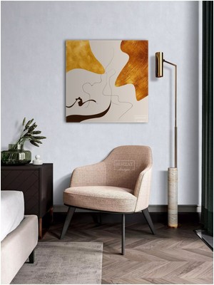 GülsenArt Modern Soyut Dekoratif Hd Baskı Kanvas Tablo Hd Dijital Baskı Kare Kanvas Tablo 511