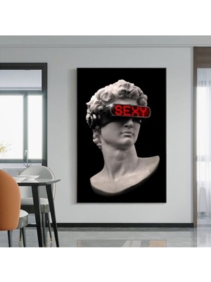 GülsenArt Dekoratif Sexy Roma Hd Dijital Baskı Dikey Kanvas Tablo Duvar Dekorasyonu Dekoratif