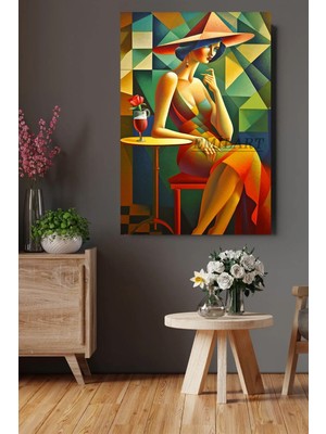Modern Özgün Tasarım Soyut Kadın Hd Hd Baskı Kanvas Tablo Hd Dijital Baskı Dikey Kanvas Tablo 12HG