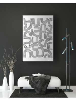 GülsenArt Sanatsal Bohem Dekoratif Hd Dijital Baskı Dikey Kanvas Tablo Oturma Odası Dekoru 5678