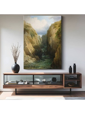 J.m.w. Turner Derin Kanyon Vadisi Kanvas Tablo Duvar Tablosu Dekoratif Ressam Tablosu