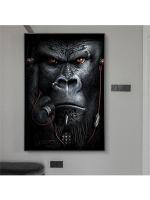 King Kong Hd Dijital Baskı Dikey Kanvas Tablo Yatak Odası Oturma Odası Genç Odası Dekoru